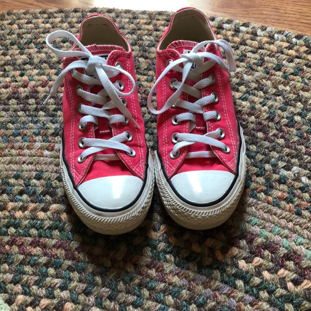 Strawberry Jam or Hot Pink Converse Sneakers